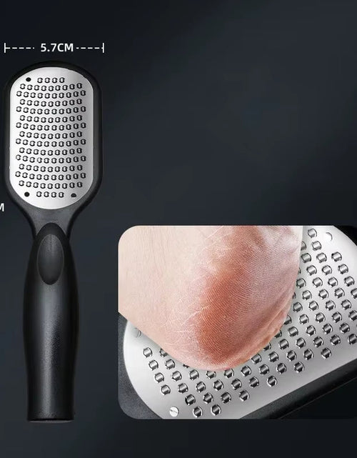 Load image into Gallery viewer, Professional Doublesided Foot File Pedicure Tool Heel Scrub Heel Scrub Footscrub Stainless Steel for Removing Dead Skin Callus
