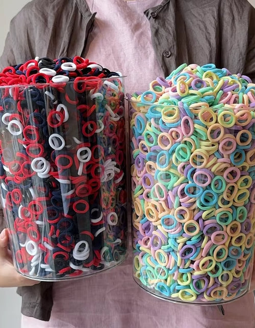 Load image into Gallery viewer, 20/50Pcs Elastic Hair Bands Girls Hair Accessories Mini Colorful Nylon Headband Kids Ponytail Holder Scrunchie Ornaments Gift
