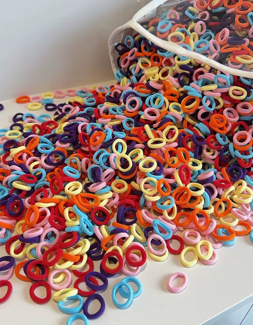 Load image into Gallery viewer, 20/50Pcs Elastic Hair Bands Girls Hair Accessories Mini Colorful Nylon Headband Kids Ponytail Holder Scrunchie Ornaments Gift
