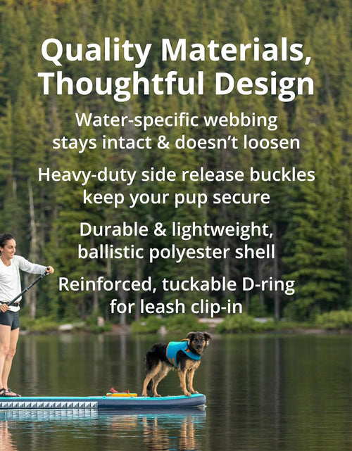 Load image into Gallery viewer, , Float Coat Dog Life Jacket, Swimming Safety Vest with Handle, Blue Dusk, X-Small
