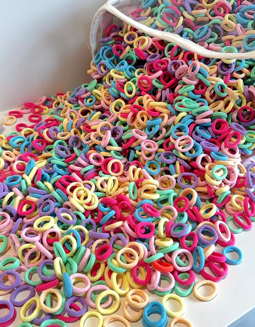 Load image into Gallery viewer, 20/50Pcs Elastic Hair Bands Girls Hair Accessories Mini Colorful Nylon Headband Kids Ponytail Holder Scrunchie Ornaments Gift
