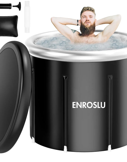 Load image into Gallery viewer, Large Ice Bath Tub for Athletes, Cold Plunge Tub for Recovery, Ice Plunge Tub with Cover for Family Gardens, Gyms, Arena and Cold Water Therapy Training

