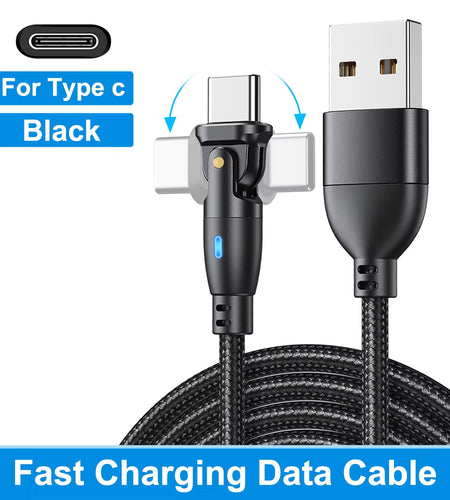 USB Type C Cable for Realme Huawei P30 3A Fast Charging Data Cord for Samsung Oneplus Poco F3 Iphone Charger Micro USB Wire