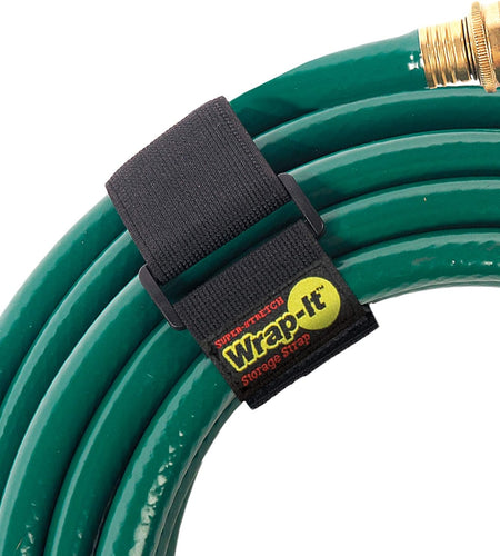 Super-Stretch  Straps, 18" (6 Pack) - Elastic Hook and Loop Cinch Straps - Extension Cord Organizer, Hose and Cables Straps, Cord Wrap, Cord Keeper, Garage and RV Storage Accessories