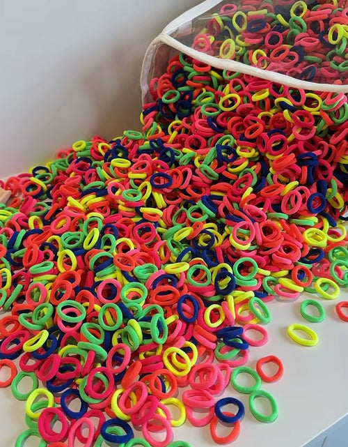 Load image into Gallery viewer, 20/50Pcs Elastic Hair Bands Girls Hair Accessories Mini Colorful Nylon Headband Kids Ponytail Holder Scrunchie Ornaments Gift
